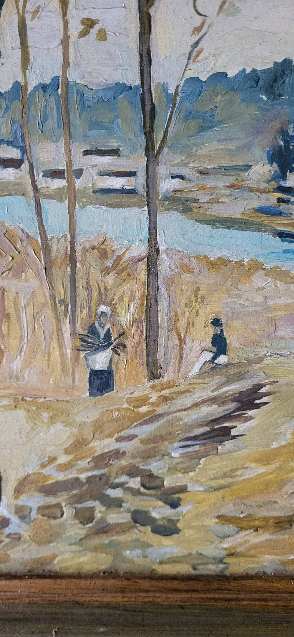 Tableau HST d'après Pissaro