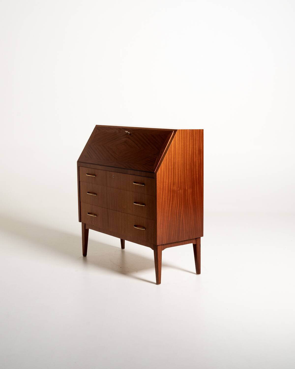 Scandinavian mahogany secretary, 1960s