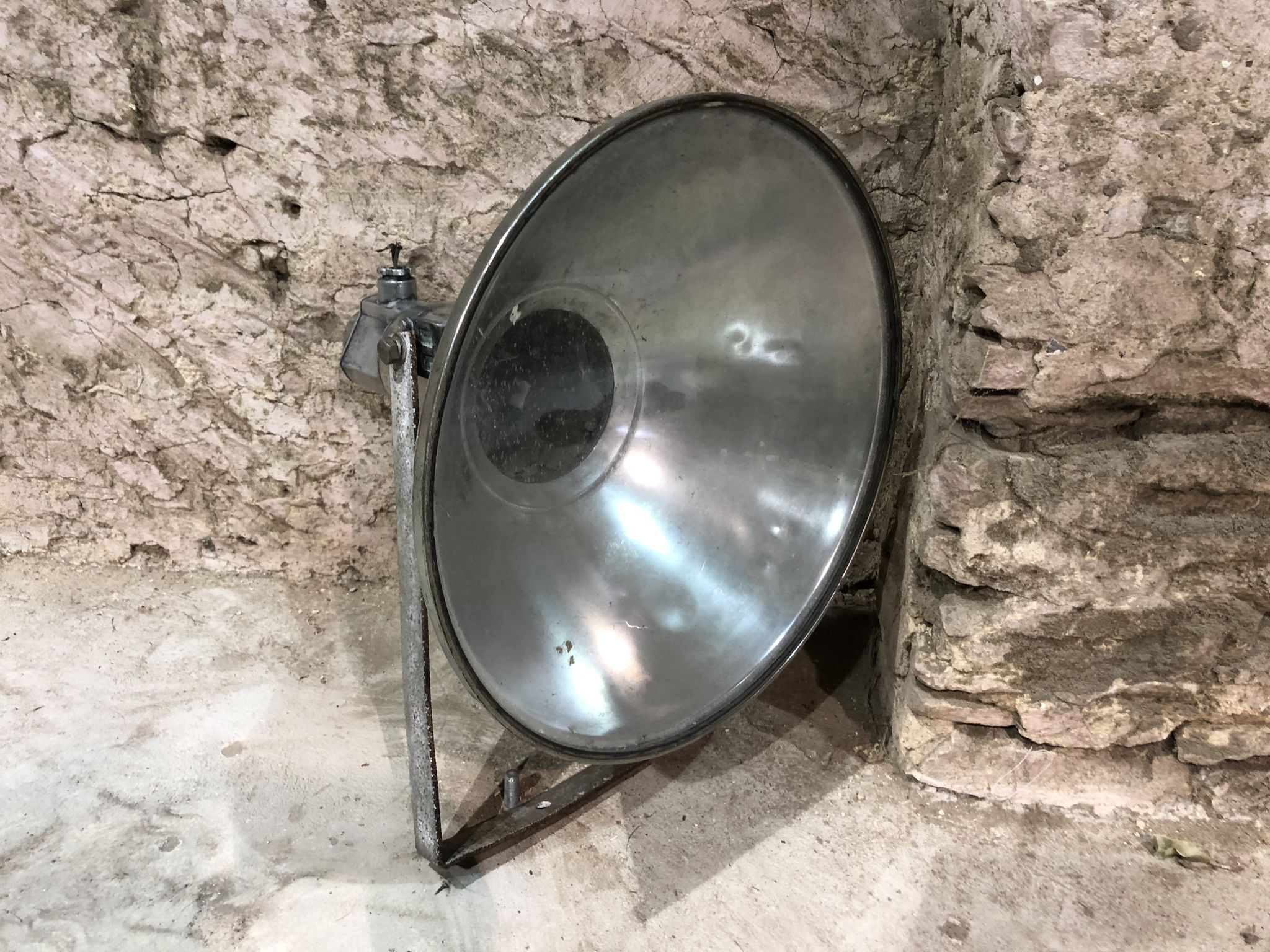 Industrial suspension in polished aluminium 1950s/60s