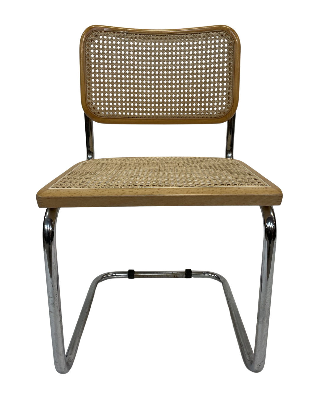 Chaise Cesca modèle b32 en chrome de Marcel Breuer