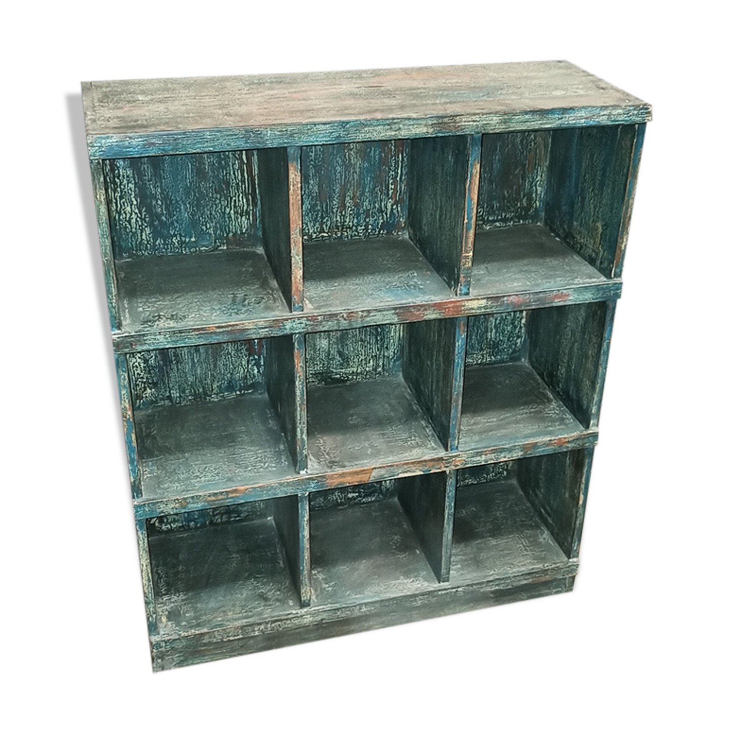 Old library furniture with 9 lockers