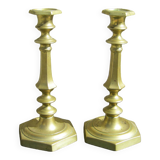 Pair of old candlesticks