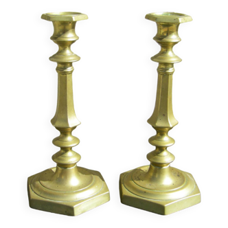 Pair of old candlesticks