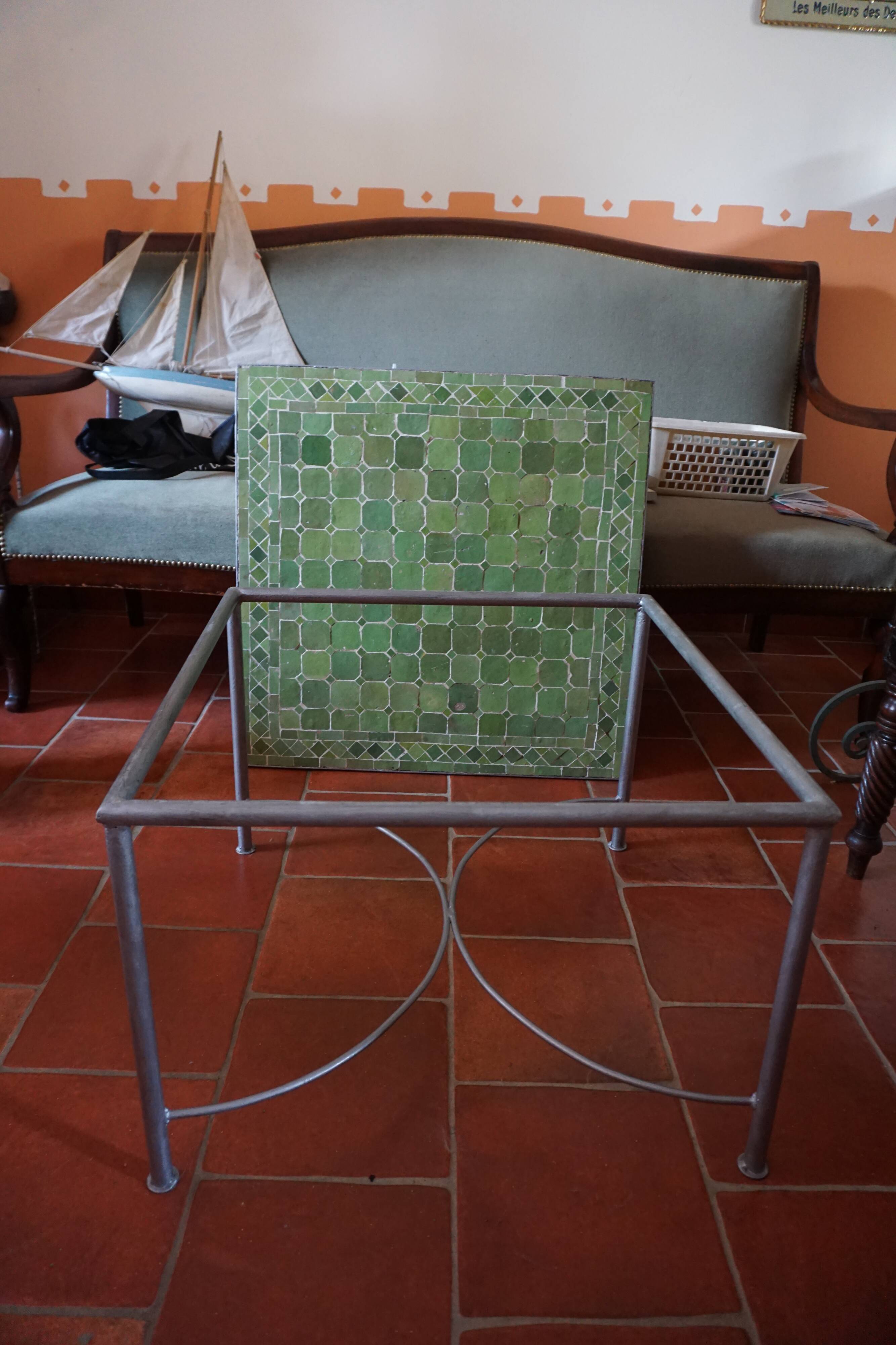 Moroccan zelliges coffee table