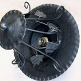 Vintage wrought iron pendant light