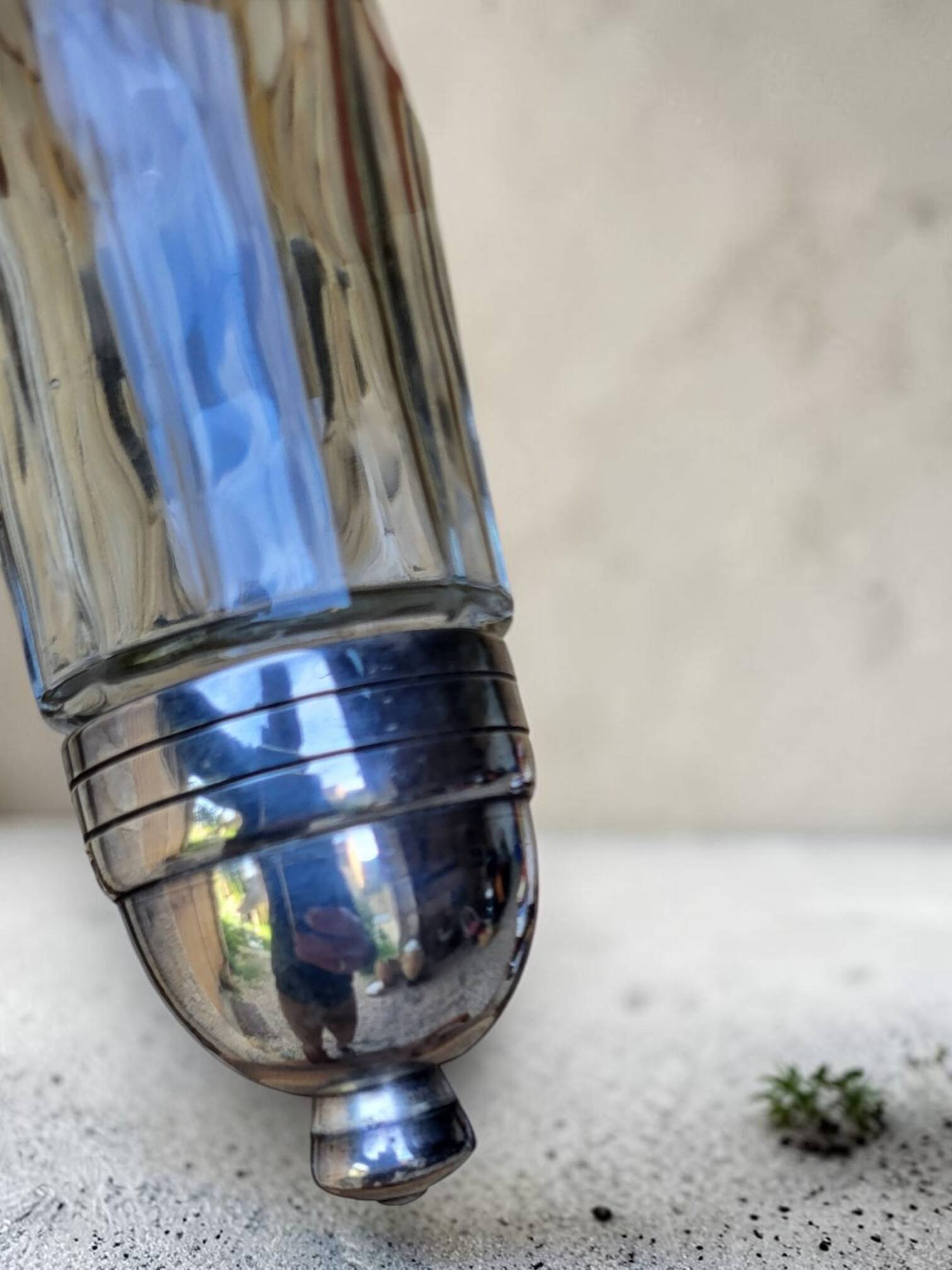 Silver-plated metal shaker by Christofle