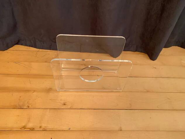 1970s Lucite Newspaper Kiosk