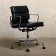 Charles & Ray Eames EA217 Office Chair in Chrome and Black leather, Vitra