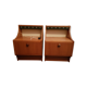 Paire de chevets vintage lumineux