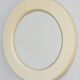 Miroir space age circulaire  couleur "sable", France, circa 1970