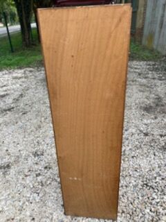 Oak notary curtain cabinet