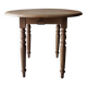 Small round beech drop-leaf table - soft country spirit