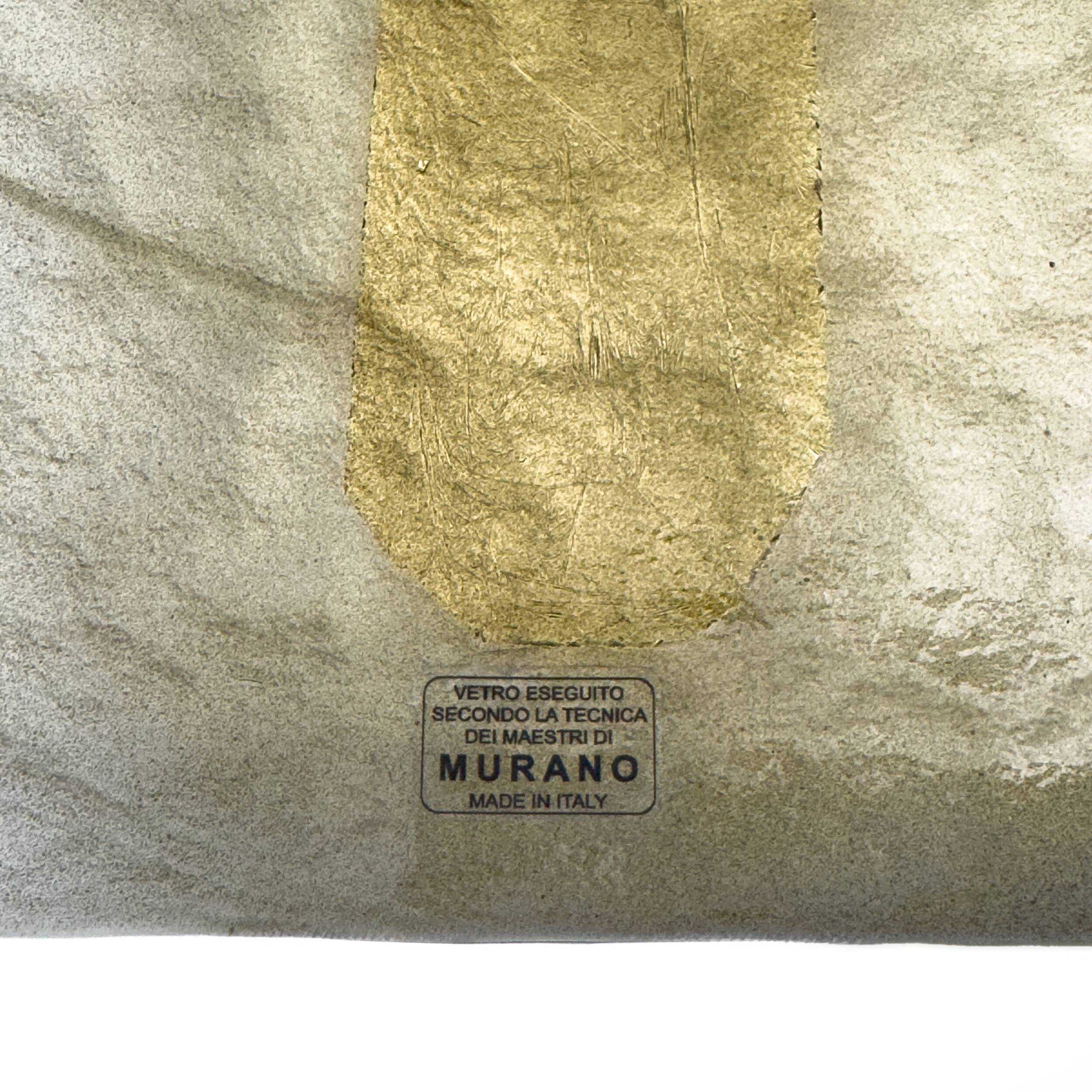 Pair of Mid-Century Modern Murano Glass Amethyst Pink Big Leafs Sconces