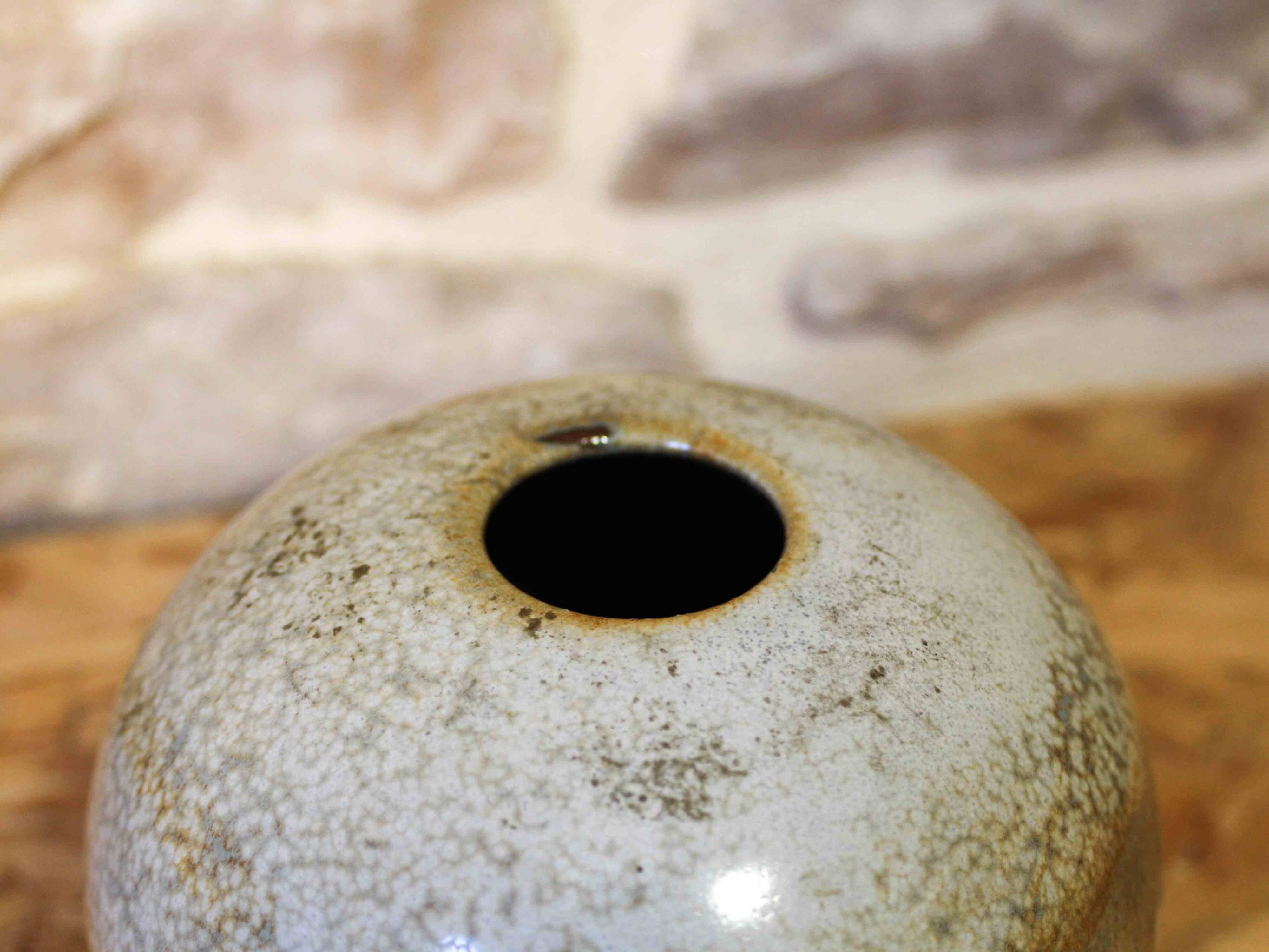 Glazed stoneware vase by Daniel de Montmollin