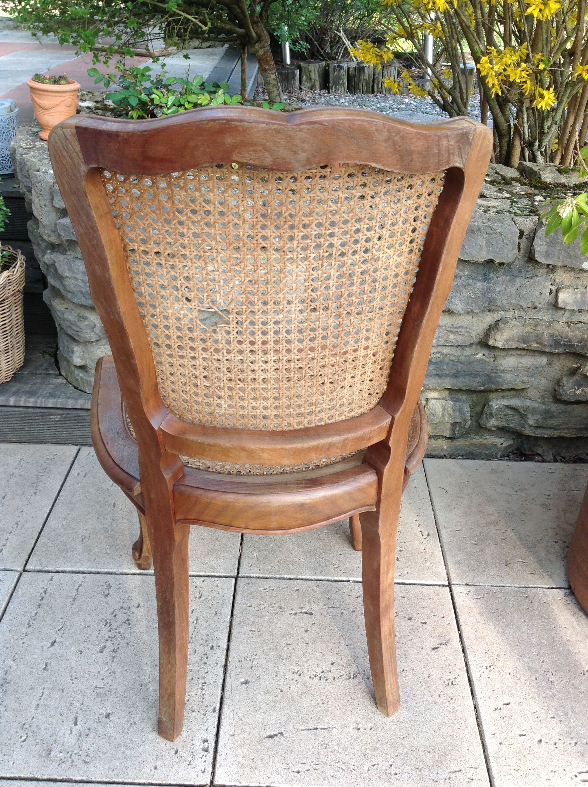 Louis XV style canned chair