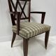 Art Deco office chair in solid mahogany, 20th century.