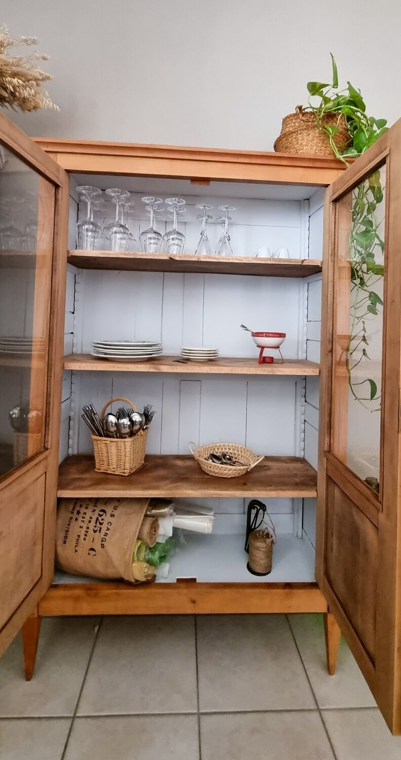 Vitrine bois massif
