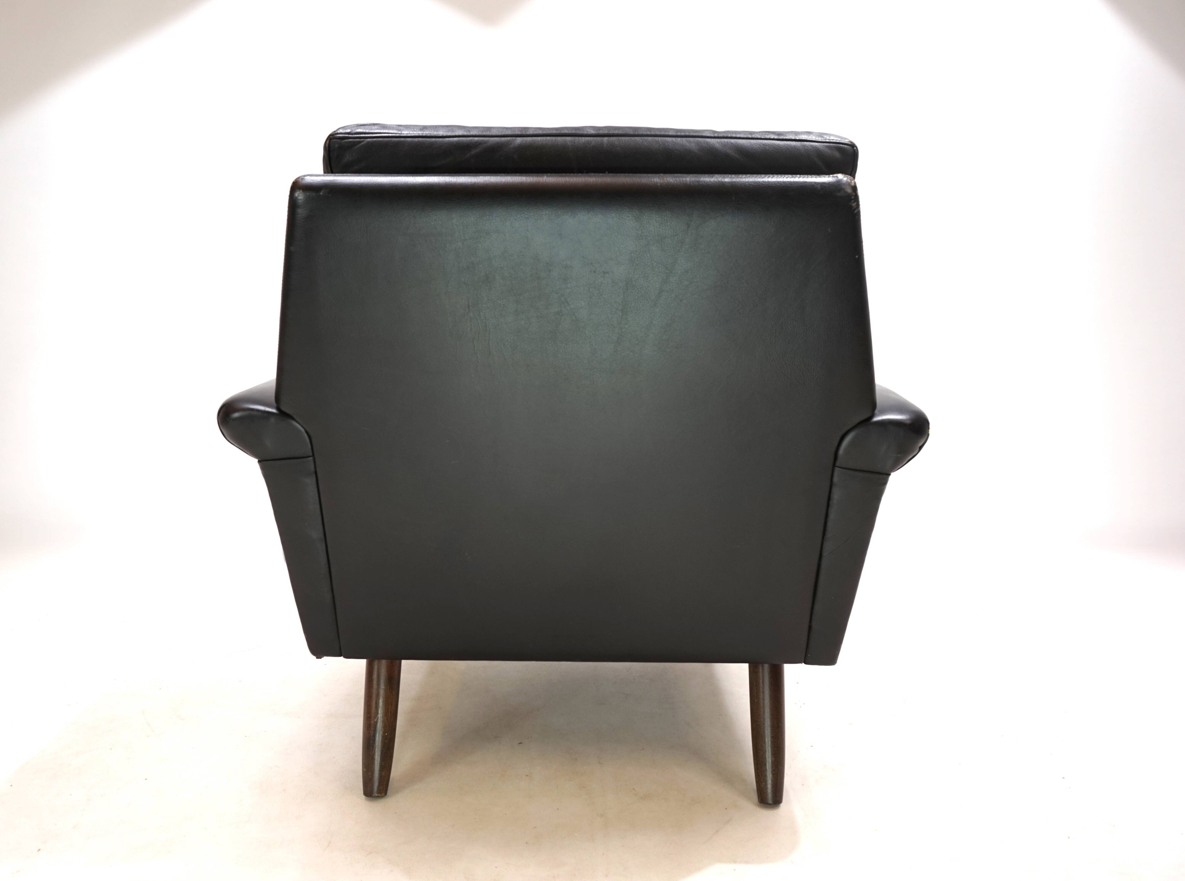 Gustav Thams leather lounge chair, 1960