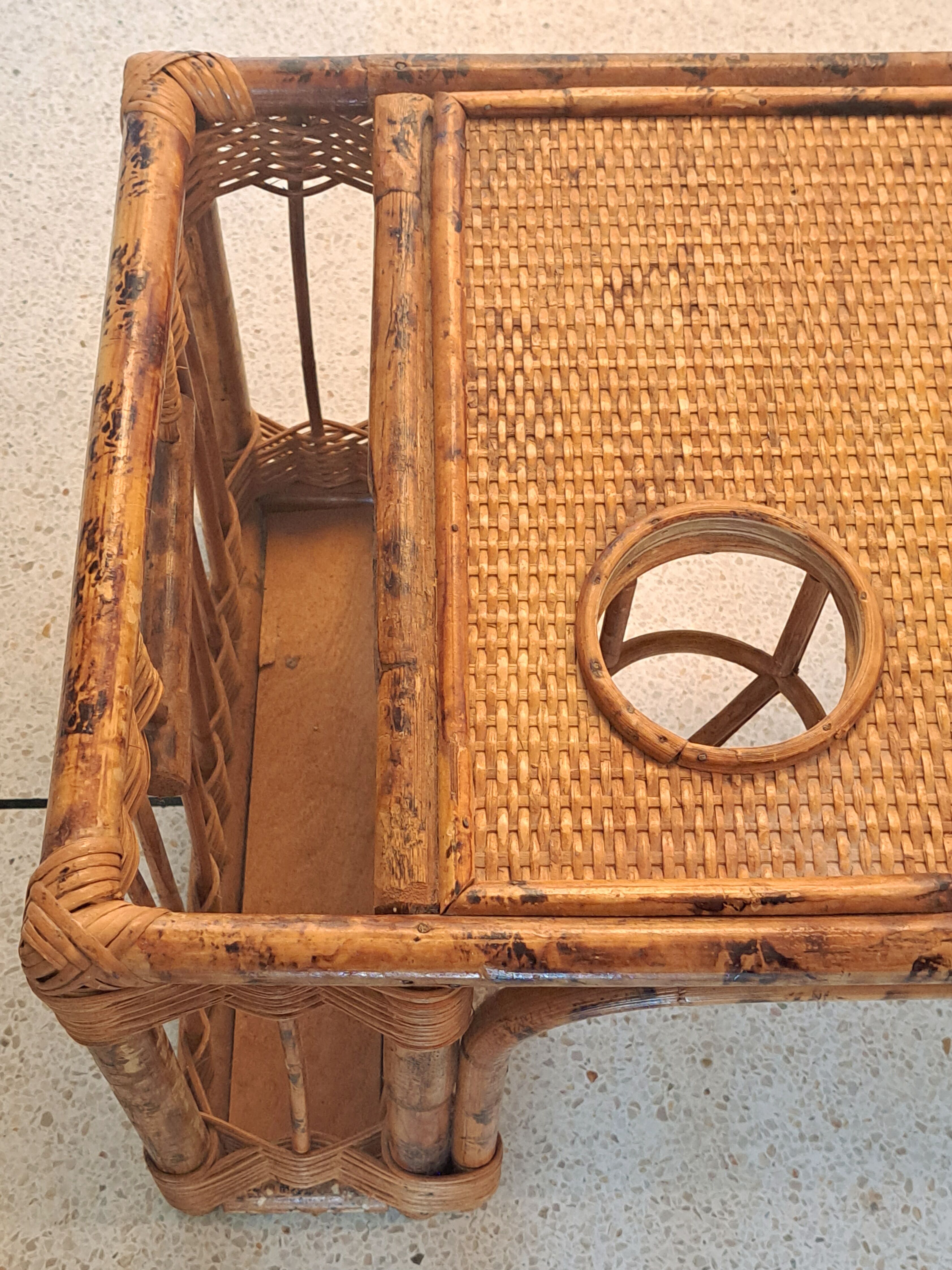 Rattan breakfast tray