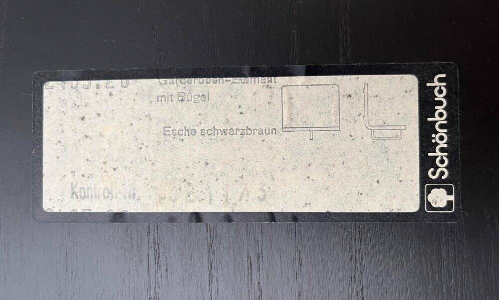 Minimalist postmodern coat rack Mensolo by Schönbuch, Germany, 1990s, set of 2.