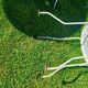 White wrought iron garden furniture