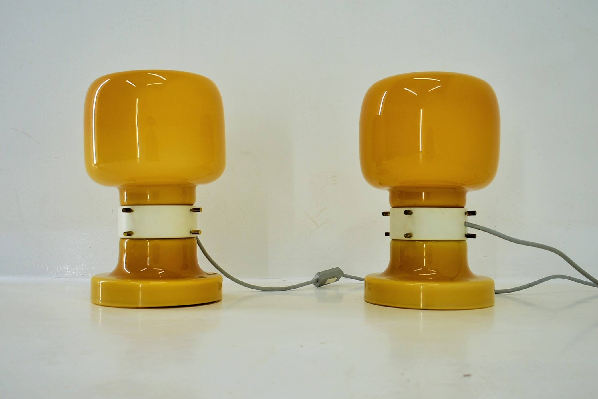 Pair of Midcentury Table Lamps by Zbyněk Hřivnáč, Equipment Hotel Praha, 1960s