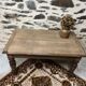 Petite table basse bois pieds tournés