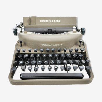 Machine à écrire Remington Noiseless verte révisée ruban neuf