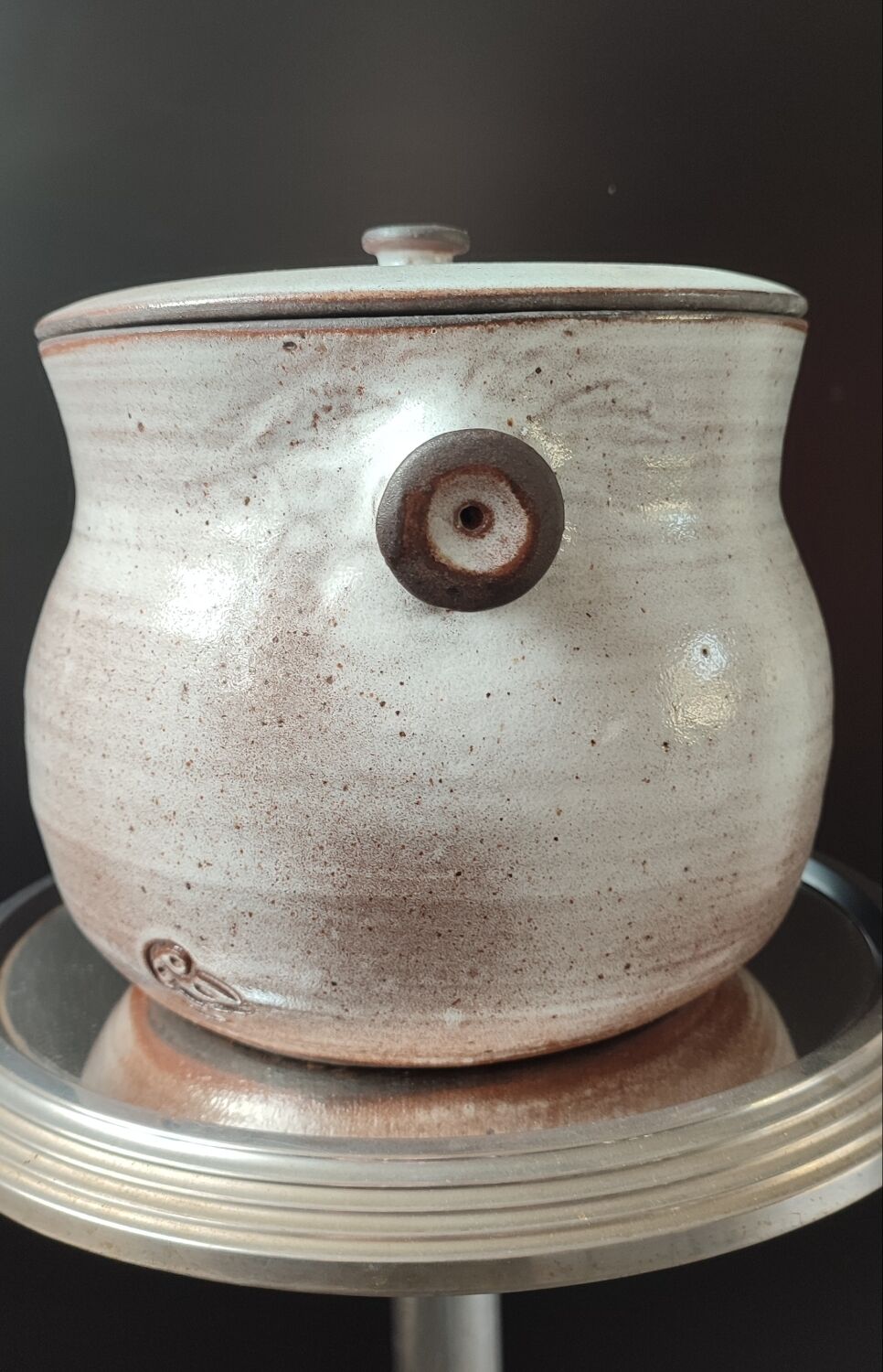 Ceramic soup pot La Hulotte, Ateliers Pierlot, Ratilly