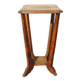 Old art deco style wooden pedestal table