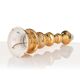 Bergbom's glazed ceramic table lamp gold model B-25 Sweden 960