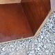 Pair of bedside tables from the 70s in rosewood stained oak veneer
