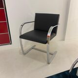 Brno Flat Bar Side Chair Designed by Ludwig Mies van der Rohe edited by Knoll