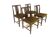 Set of 4 Scandinavian oak chairs, Linde Nilsson, Lammhult, Sweden, 1960.