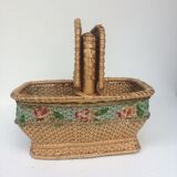 Old child wicker basket