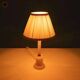 Bohemian chic natural stone table lamp, mid-century onyx table lamp.