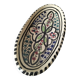 Moroccan glazed ceramic dish in Safi craft style