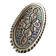 Moroccan glazed ceramic dish in Safi craft style
