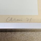 Lithograph Eugenio Carmi "La Scoperta Della Luce" 1971