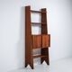 Italian bookcase with three shelves and storage