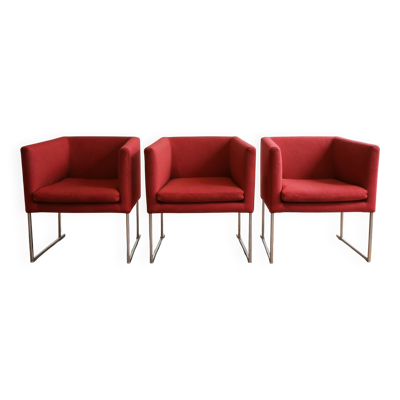 Suite de 3 fauteuils Solo, B&B Italia