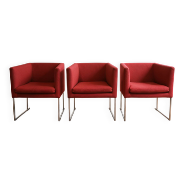 Set of 3 Solo armchairs, B&B Italia