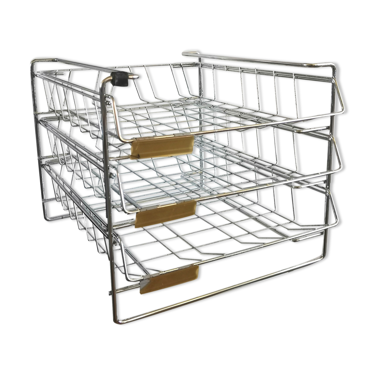 Range mail Grieshaber in steel wire design 60s - 70s