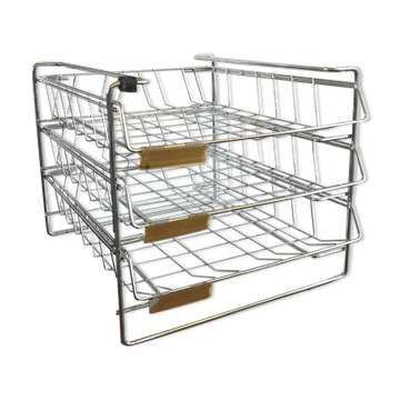 Range mail Grieshaber in steel wire design 60s - 70s