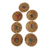 7 dessert plates from Sarreguemines