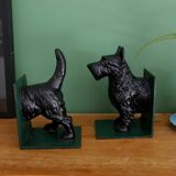 Cast iron dog bookends