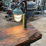 Carpenter's workbench with lamp, trade furniture