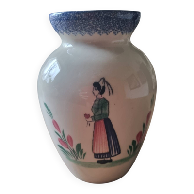 Vase céramique HB Henriot Quimper Bretagne