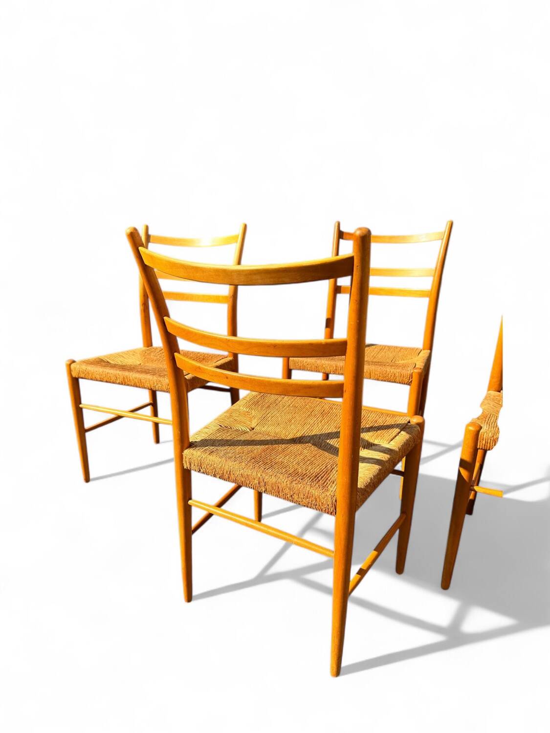 Set of 4 Scandinavian Gemla chairs. Gracell model by Yngve Ekström