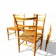 Set of 4 Scandinavian Gemla chairs. Gracell model by Yngve Ekström